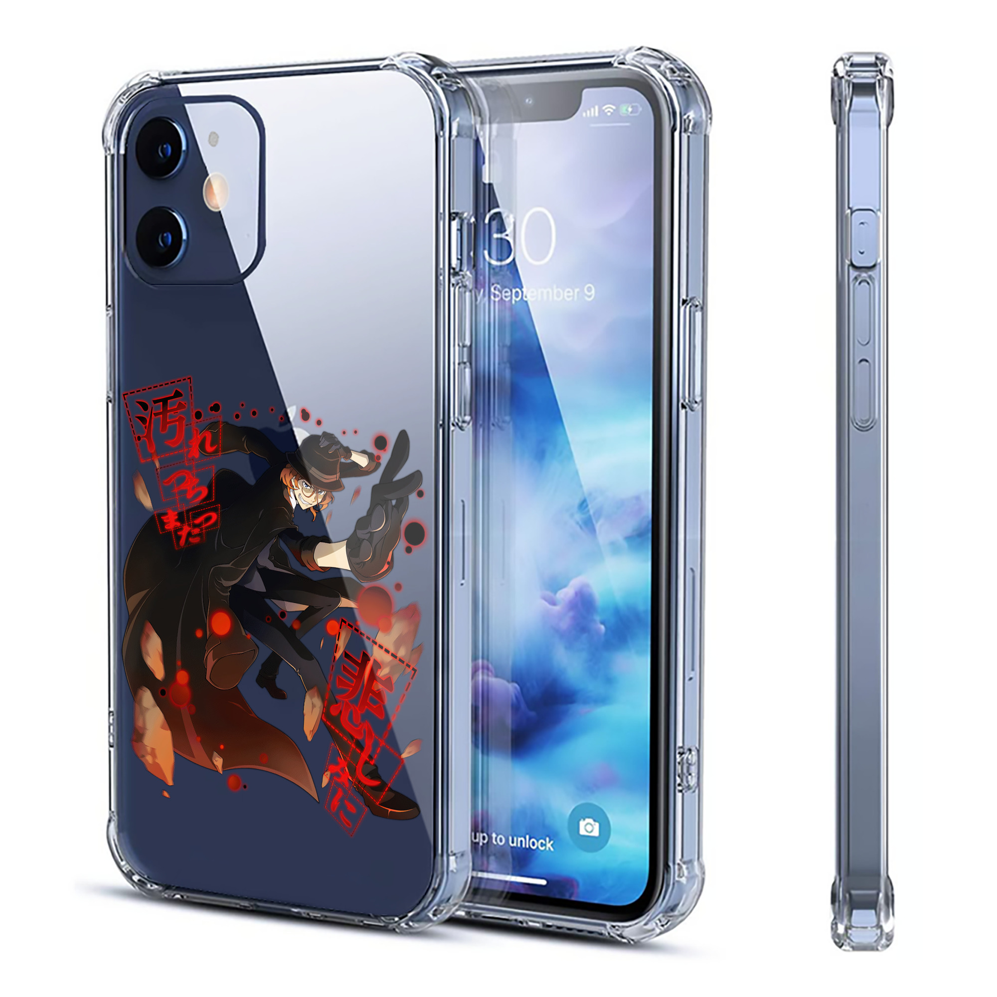 （画像用） 文豪ストレイドッグス Bungo Stray Dogs 【iPhone 12シリーズ対応】透明スマホケース（クリアソフトケース）